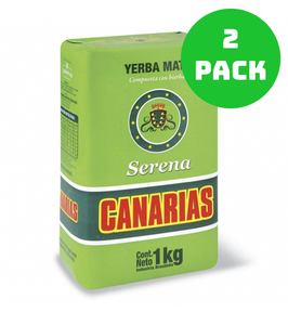Canarias Yerba Mate 1 kg  (con Palo) 2.1 lb Serena Green