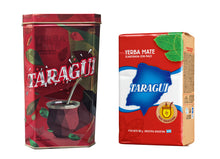 Load image into Gallery viewer, TARAGUI Tin with spout and 500g of Yerba Mate (Taragui en Lata con Pico Vertedor)
