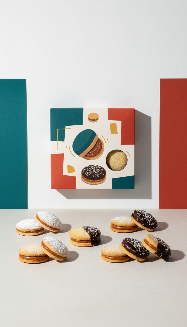 Alfajores assorted cookie box