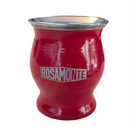 Rosamonte Large Red Enameled Stainless Steel Mate Gourd - Grande Esmaltado Rojo Acero Inoxidable Maté accessories Rosamonte