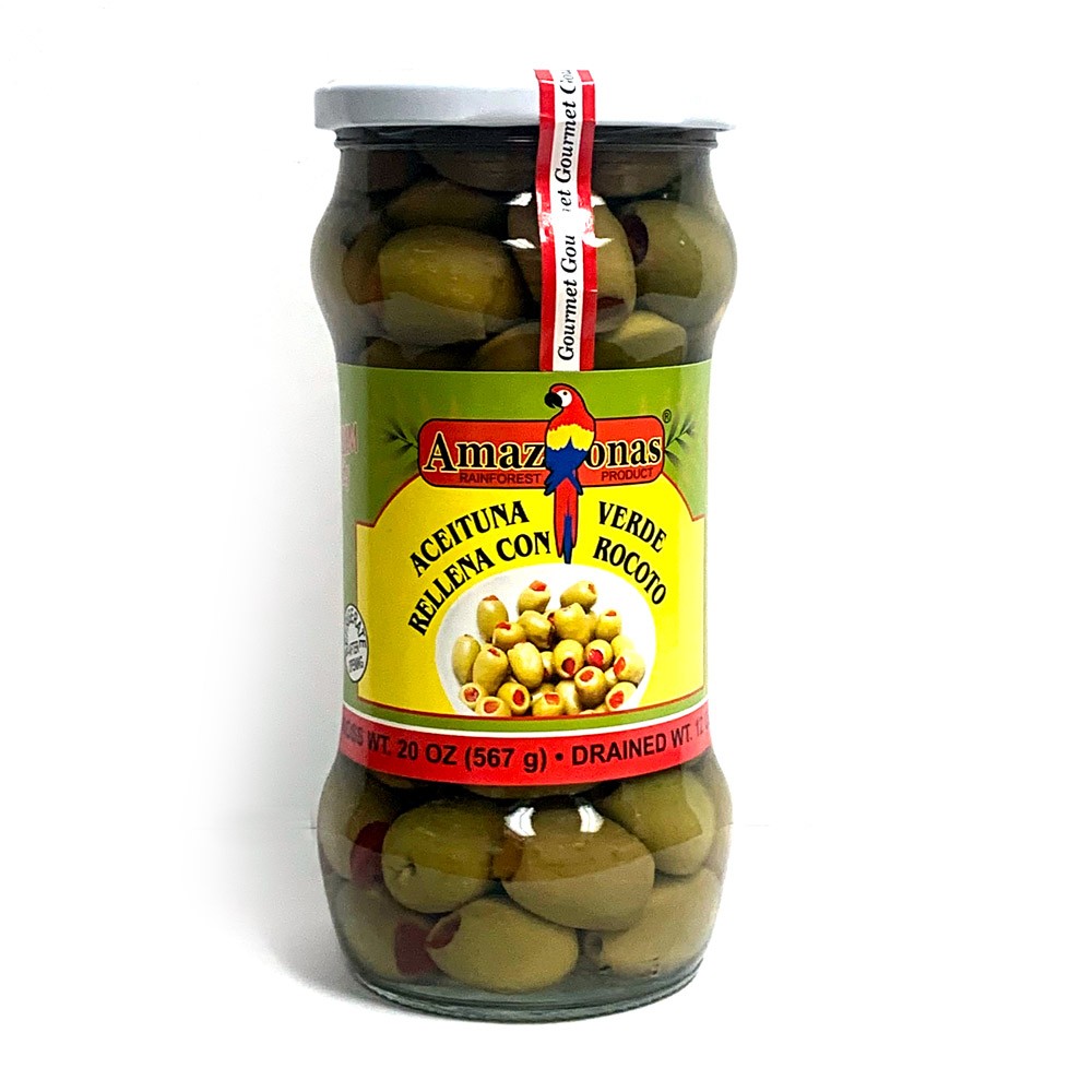 Amazonas Green Peruvian Olives with Rocoto (20oz)