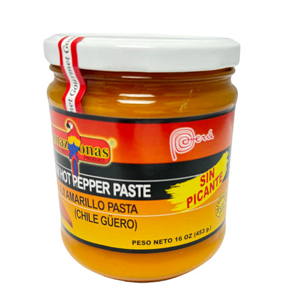 Amazonas Foods Aji Amarillo Paste (Chile Güero) - Sin Picante - Value Size (16 oz / 453 g) Specialty Foods Amazonas Foods