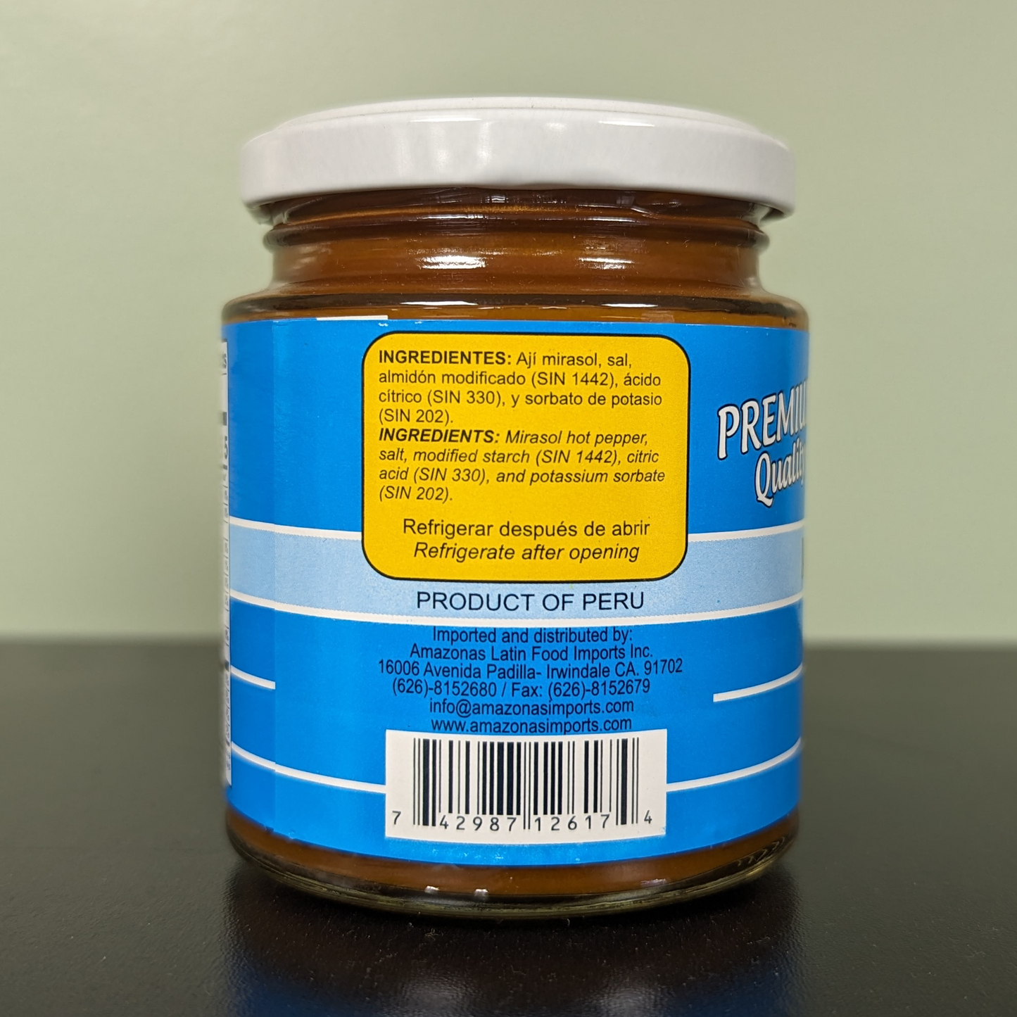 Amazonas Aji Mirasol en Pasta 8oz