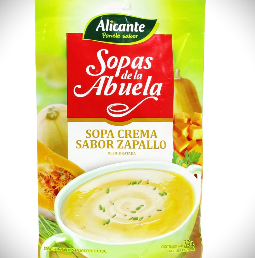 ALICANTE Sopa Crema de Zapallo (Creamed pumpkin soup)