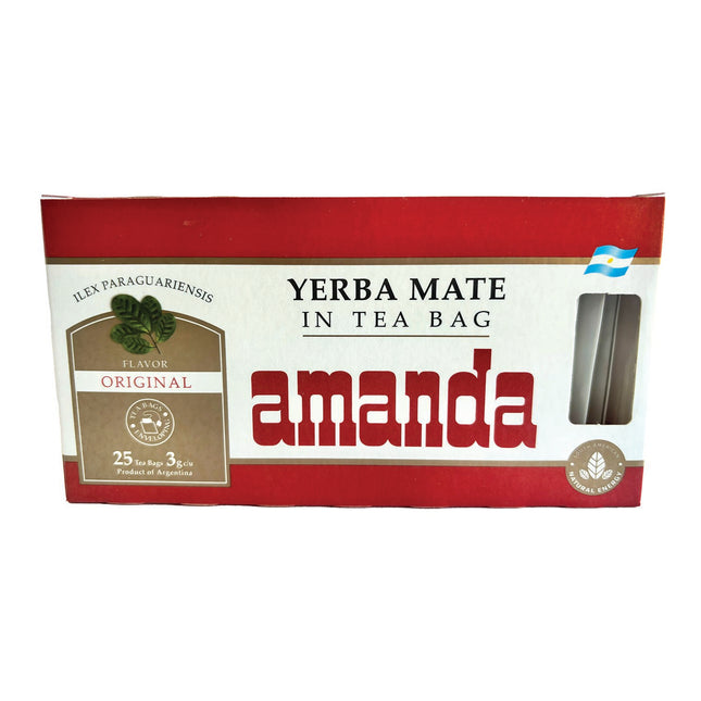 Amanda Yerba Mate Tea Bags - Mate en Saquitos Original (25 x 3 g) Yerba Mate AMANDA