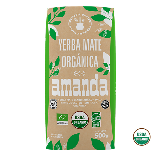 Amanda - USDA Organic Yerba Mate 500G Yerba Mate Amanda