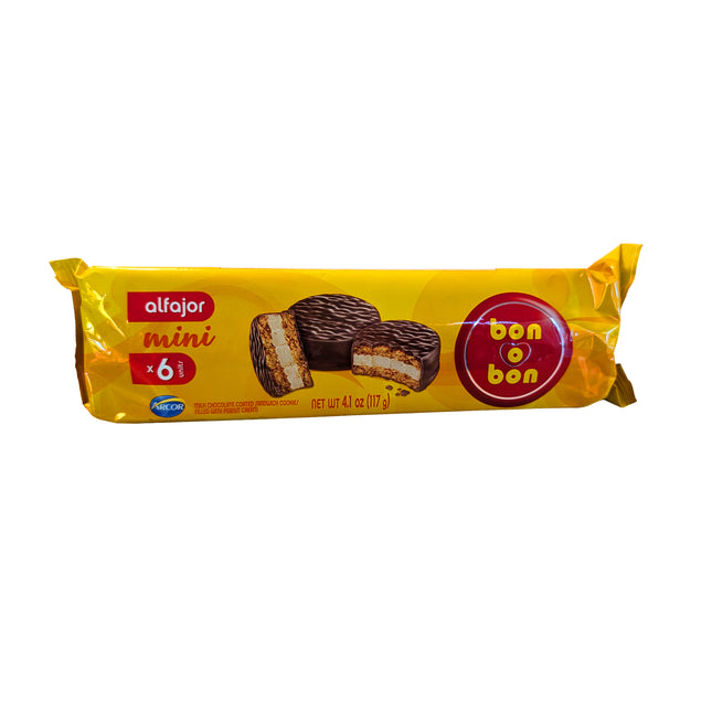 Arcor Bon o Bon Mini Alfajores – 6 Pack (117g Total) Alfajores ARCOR