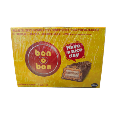 Arcor Bon o Bon Crispies & Toffee Wafer Bars – 12 Pack (12 x 48g, 576g Total) Chocolate ARCOR