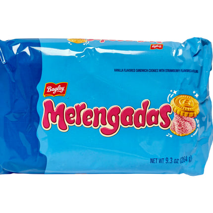 Bagley Merengadas - Vanilla Sandwich Cookies with Strawberry Filling (3-Pack) (3 x 93 g) Cookies and Crackers Bagley