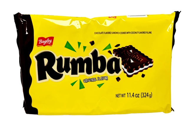Bagley Rumba - Chocolate Sandwich Cookies with Coconut Filling (3-Pack) (3 x 108 g) Specialty Foods Bagley