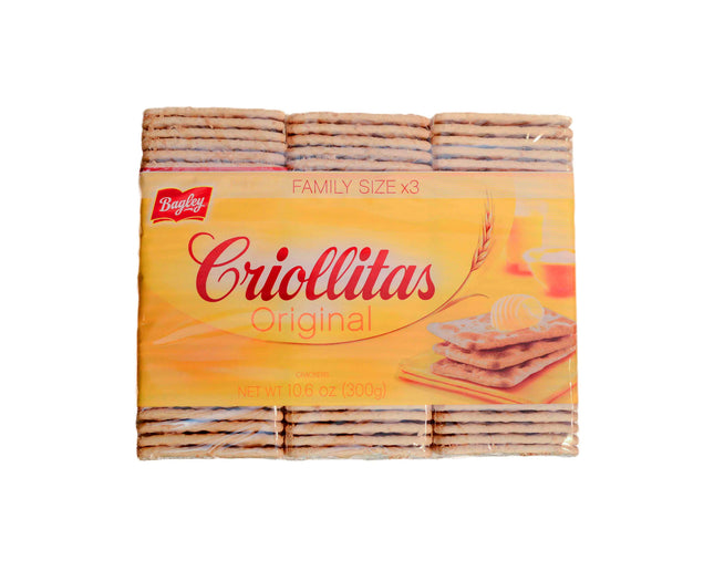 Bagley Criollitas Original - Classic Argentine Crackers (Family Size 3-Pack) (3 x 100 g) Cookies and Crackers Bagley