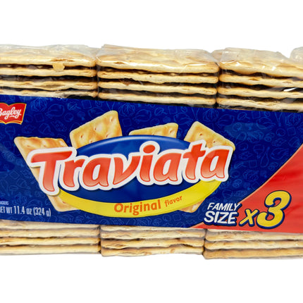 Bagley Traviata Original - Classic Crackers (Family Size 3-Pack) (3 x 108 g) Specialty Foods Bagley