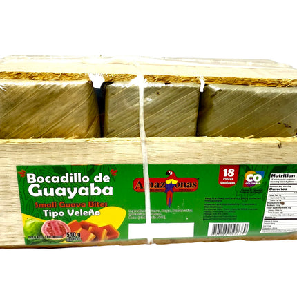 Amazonas Foods Bocadillo de Guayaba - Tipo Veleño (18 x 30 g) Desserts Amazonas Foods
