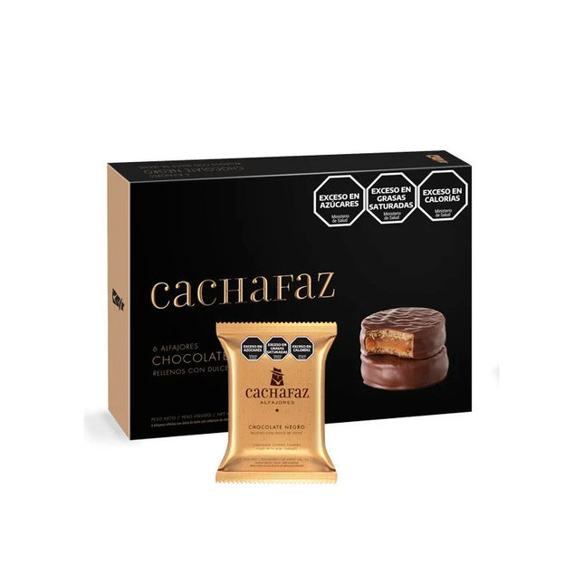Cachafaz Alfajor de Chocolate Negro (360 g) Alfajores CACHAFAZ