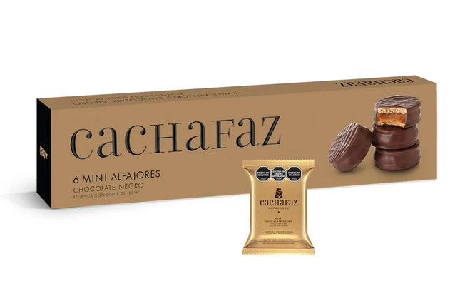 Cachafaz Alfajor Mini de Chocolate Negro (240 g) Alfajores CACHAFAZ
