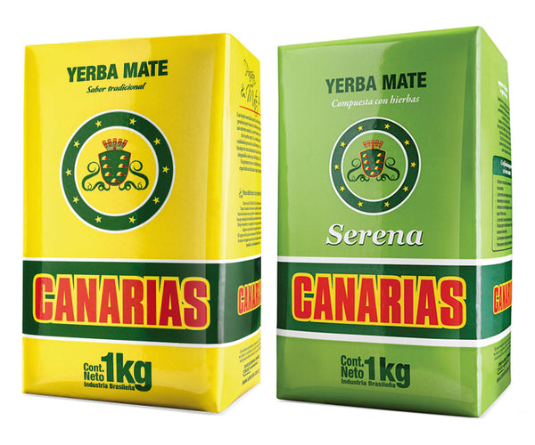 Canarias Yerba Mate 1 kg  Original and 1 kg Serena bundle