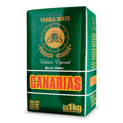 Canarias Yerba Mate Special Edition 1 kg (con Palo) 2.1 lb Dark Green Yerba Mate Canarias 1 Pack