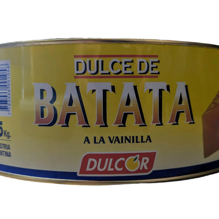 Dulcor Creamed Sweet Potato with Vanilla - Dulce de Batata a la Vainilla (Gluten Free, Product of Argentina) Canned Preserves Dulcor 5kg