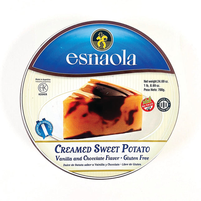 Esnaola Dulce de Batata - Creamed Sweet Potato (Vanilla + Chocolate) - Gluten Free (700 g) Chocolate ESNAOLA