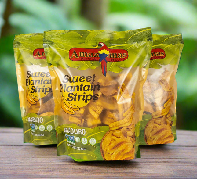 Amazonas Sweet Plantain Strips - Strip de Platano Maduro (12oz) Dried items Amazonas Rainforest Product