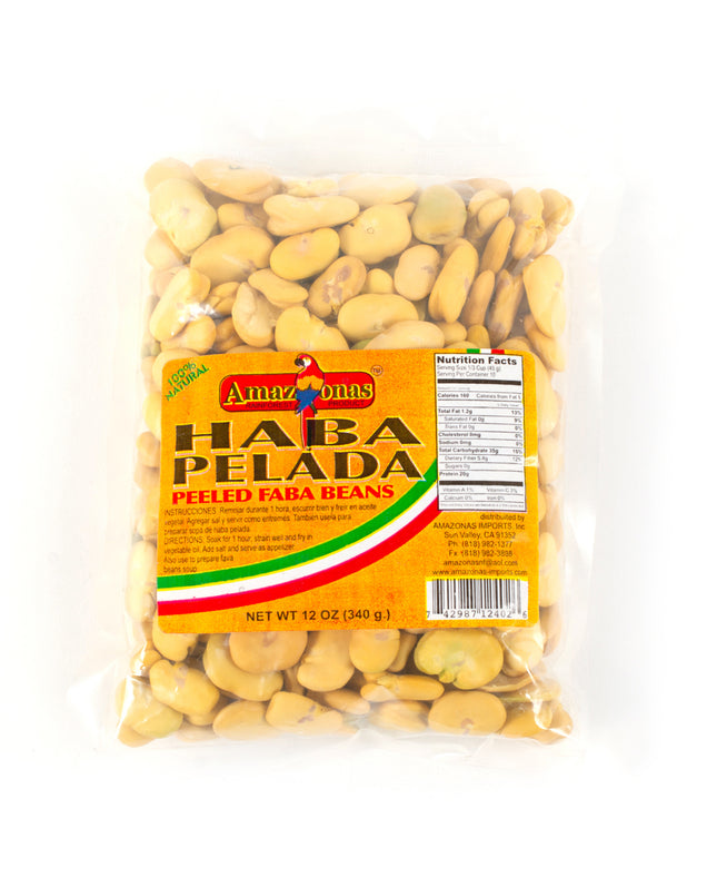 Amazonas Peeled Fava Beans - Haba Pelada (12 oz) Beans Amazonas Rainforest Product