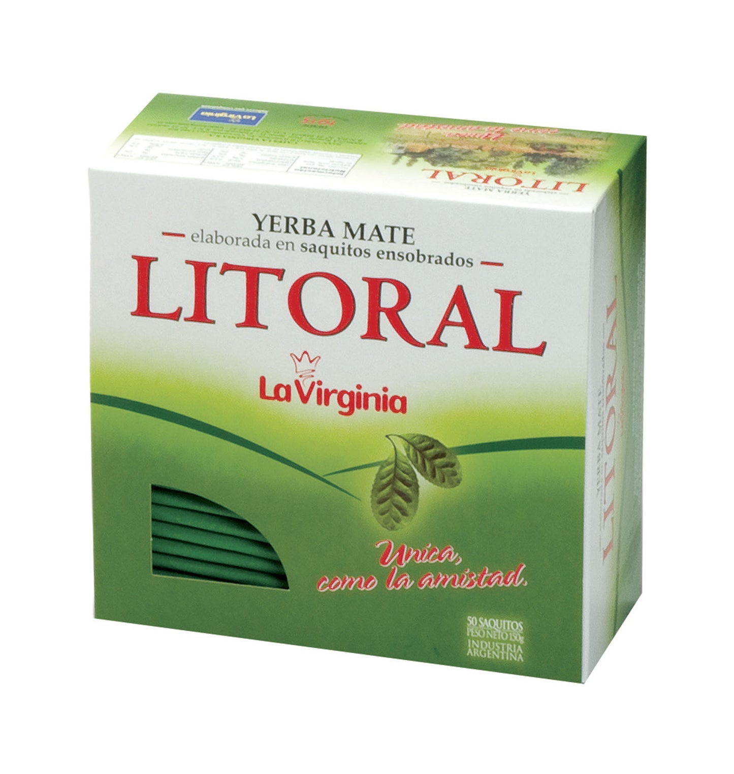 La Virginia Yerba Mate en bolsitas de té 50 saquitos