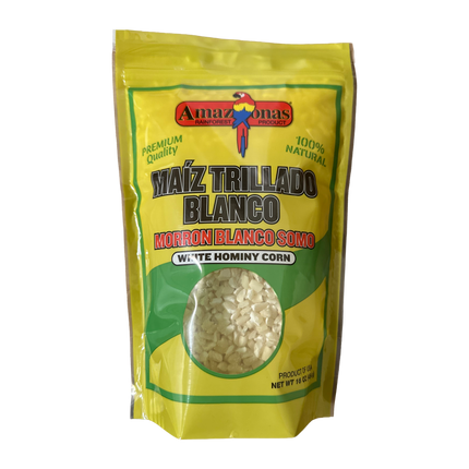 Milho Canjica Branco Amazonas - Maiz Trillado Blanco (16 onças)