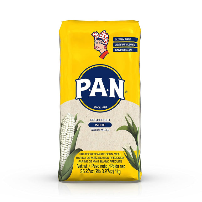 PAN Pre-Cooked White Corn Meal / Harina de Maíz Blanco Precocida (1 kg) Specialty Foods PAN