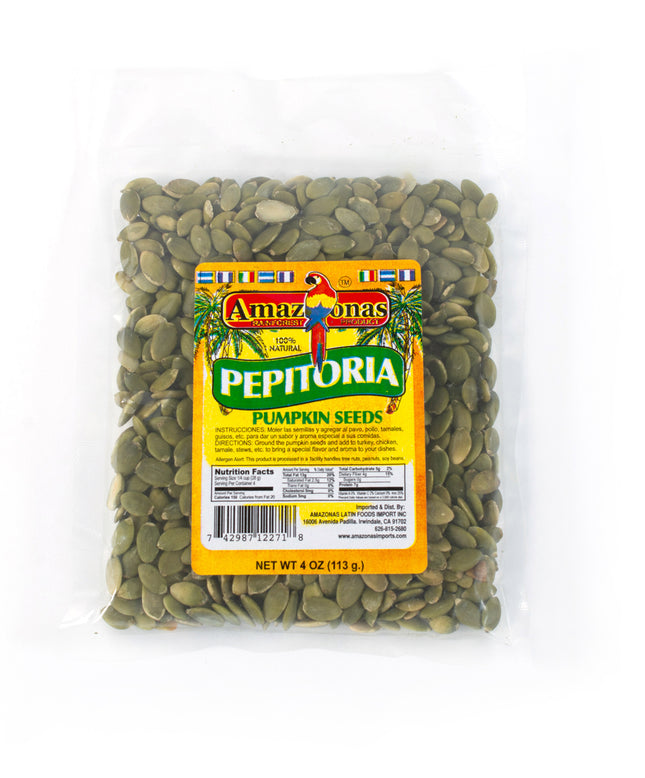 Amazonas Pumpkin seeds - Pepitoria (4 oz) Legumes, Seeds and Grains Amazonas Rainforest Product