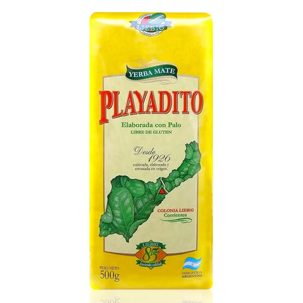 Playadito - "Traditional"con palo (with Stems) Yerba Mate Playadito 500 g