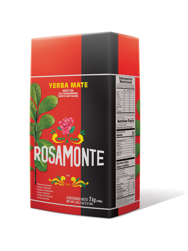 Rosamonte - "Traditional"con palo (with Stems) Yerba Mate Rosamonte 1 kg