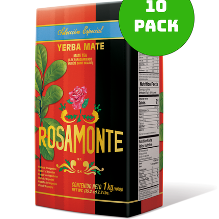 Rosamonte - Especial (Special Aged) Hard Pack Yerba Mate Rosamonte 1kg 10 Pack (case)