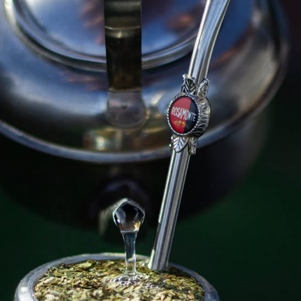ROSAMONTE Bombilla de Acero Inoxidable Curva con Filtro Desarmable – ROSAMONTE Curved Stainless Steel Straw with Removable Filter Bombillas Rosamonte