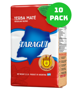 Taragüi Yerba Mate 1 kg with Stems. Red Pack 2.2 lb