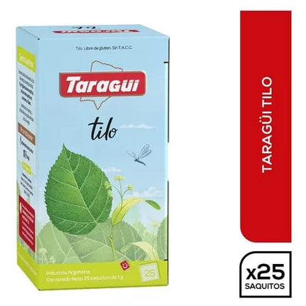 Taragui Linden Herbal Tea – Taragüi Té de Tilo (25 bags per box) Herbal Tea Taragui