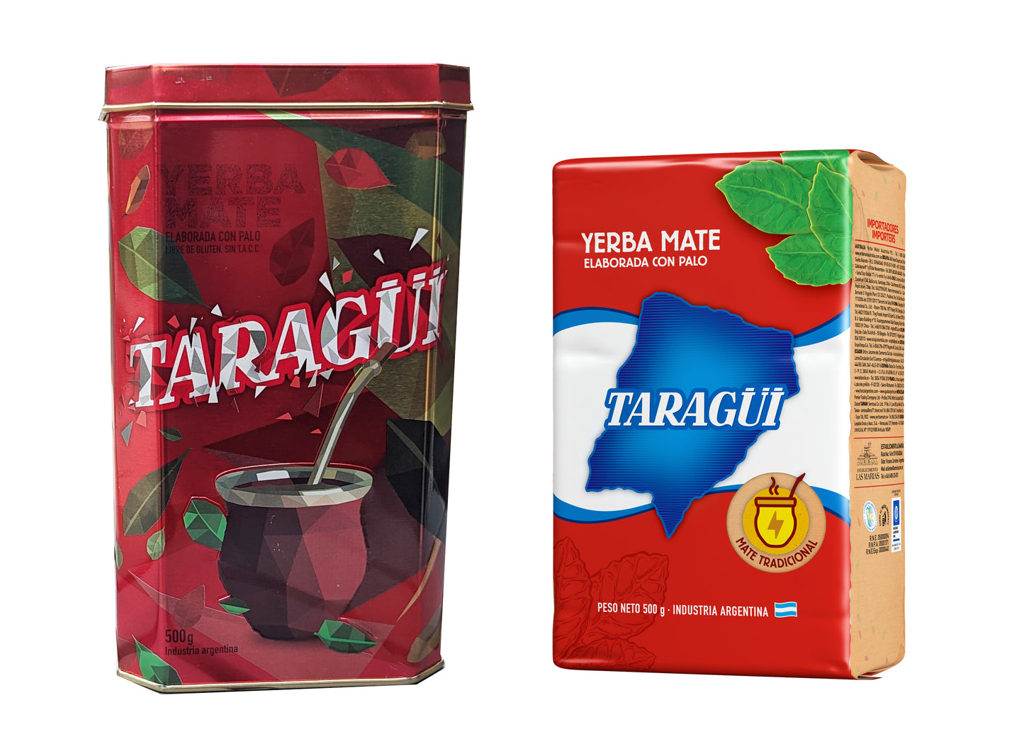 TARAGUI Tin with spout and 500g of Yerba Mate (Taragui en Lata con Pico Vertedor)