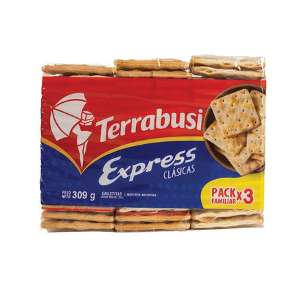Terrabusi Express Clásicas - Tri-Pack Familiar (3-Pack) (309 g) Specialty Foods TERRABUSI