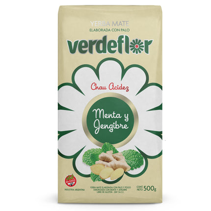 Verdeflor Yerba Mate Menta y Jengibre (500 g) Yerba Mate VERDEFLOR