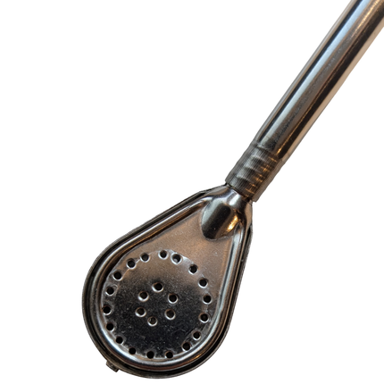 ROSAMONTE Bombilla de Acero Inoxidable Curva con Filtro Desarmable – ROSAMONTE Curved Stainless Steel Straw with Removable Filter Bombillas Rosamonte