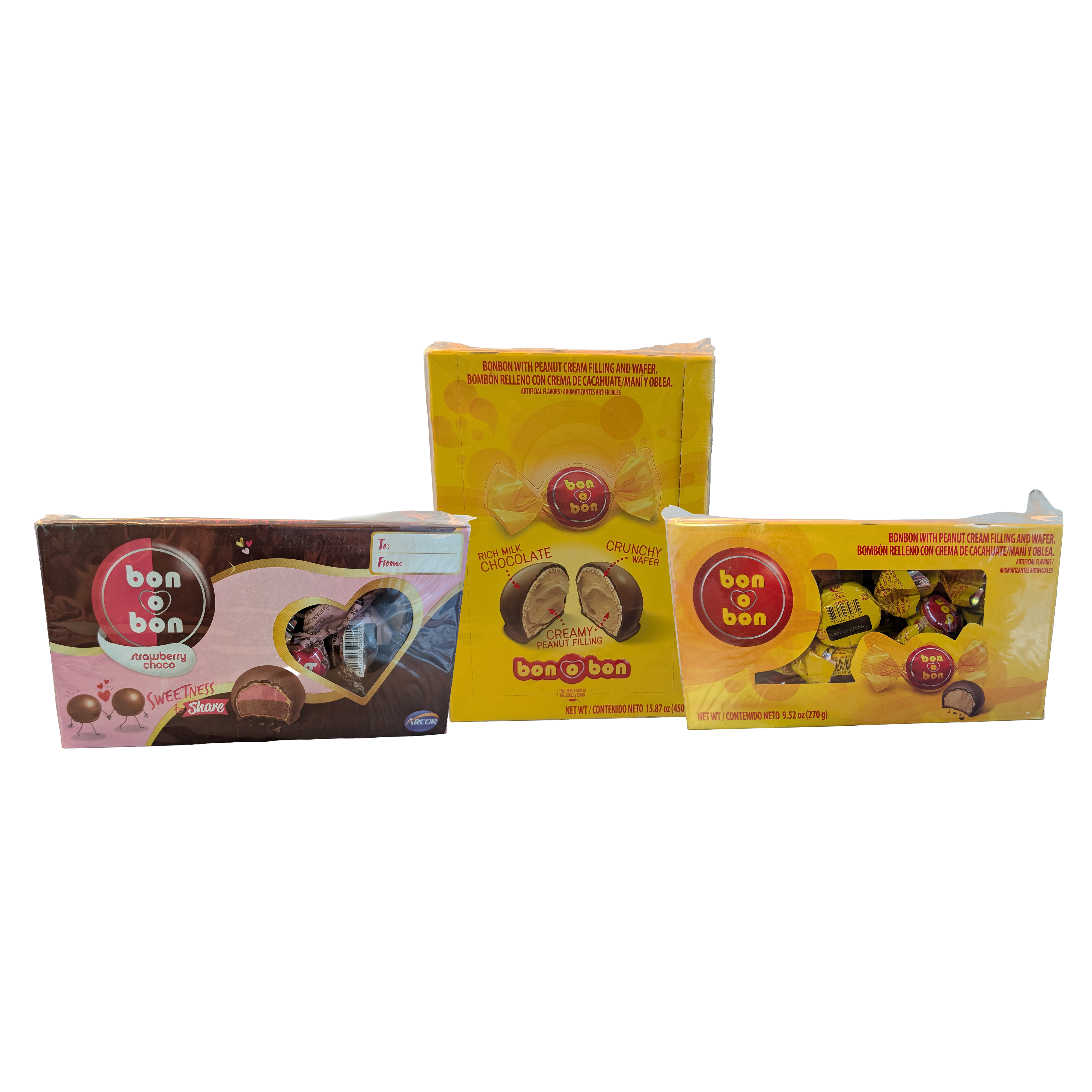 bon o bon Bonbon individually wrapped chocolates by Arcor (boxed bon o bon Bonbon individually wrapped chocolates by Arcor (boxed