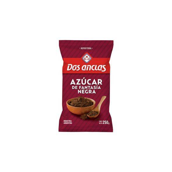 DOS ANCLAS Azucar de Fantasia Negra/ Brown Sugar 250 g