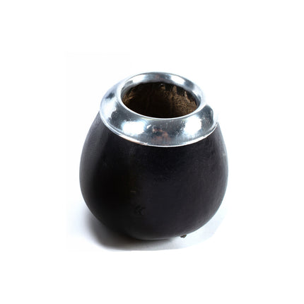 TREYE Mate Gourd with Metal Trim – Calabaza con Boquilla de Metal Maté accessories Treye Medium Black