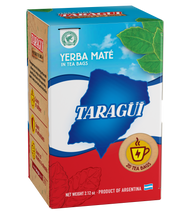 Load image into Gallery viewer, Taragüi Yerba Mate Tea Bags Original (20) bags)  Taragüi Mate Cocido en Saquitos (20 saquitos)  Product of Argentina  Ships from the USA
