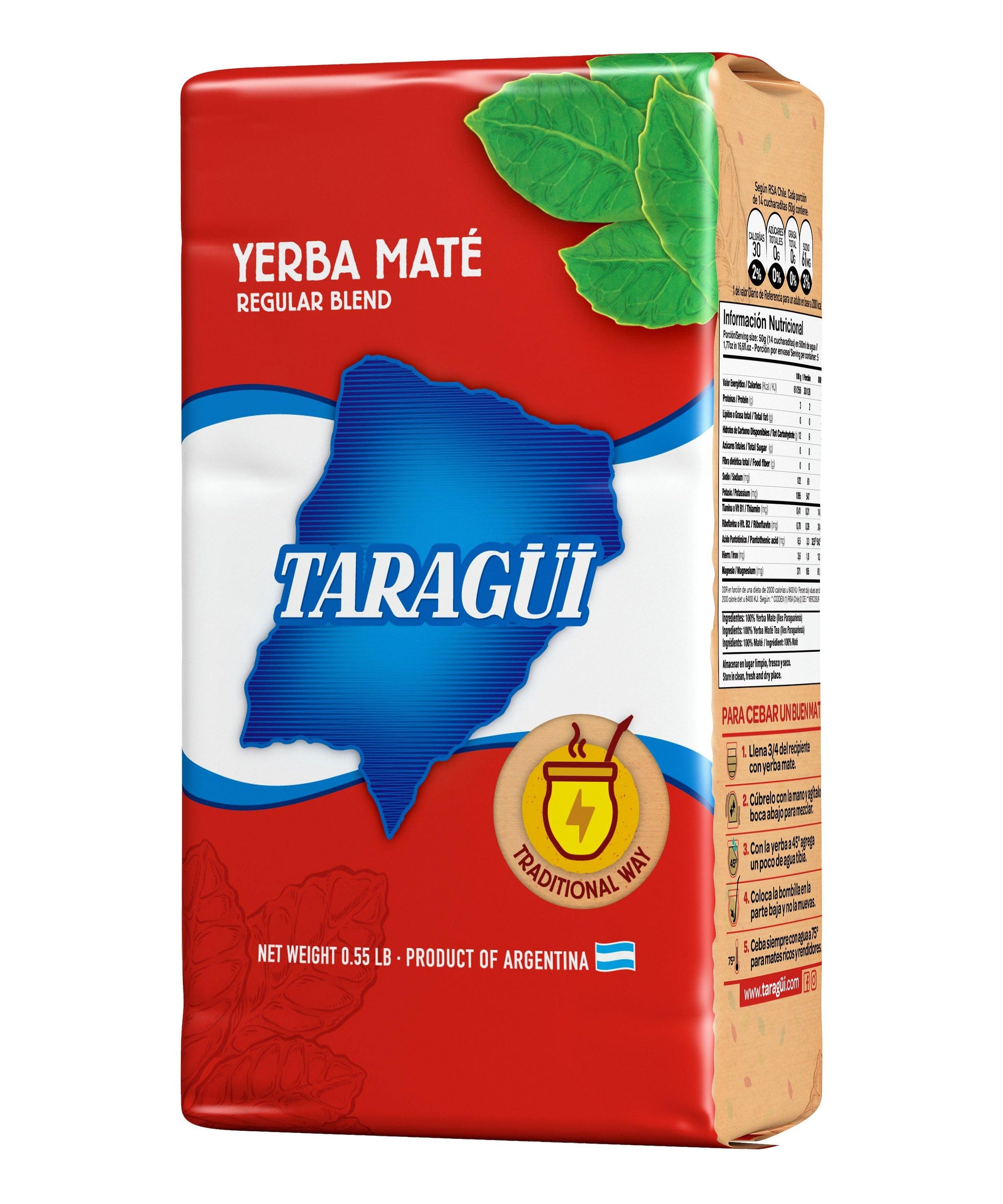  Taragüi Yerba Mate With Stem (Con Palo) .55lb (250g)  Product of Argentina  Ships from the USA