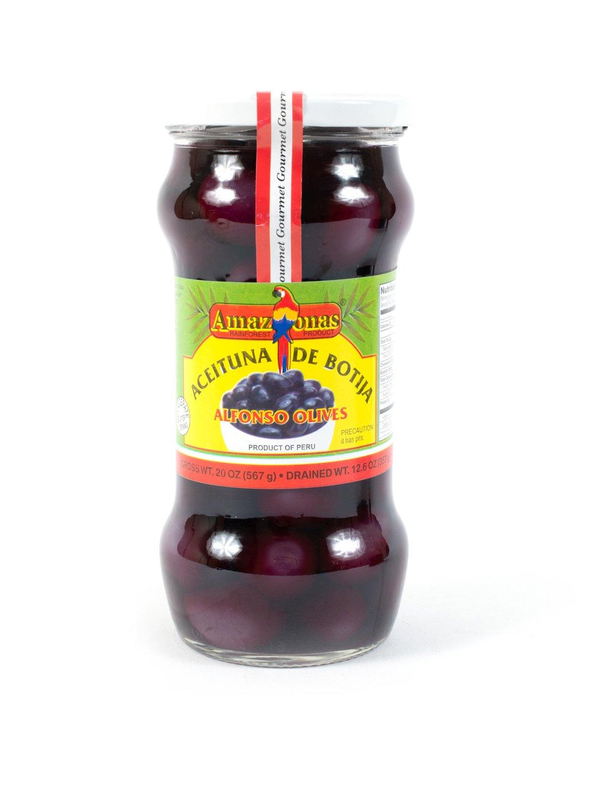 Amazonas Alfonso Olives, Aceituna de Botija (20oz) - Amazonas Foods Online