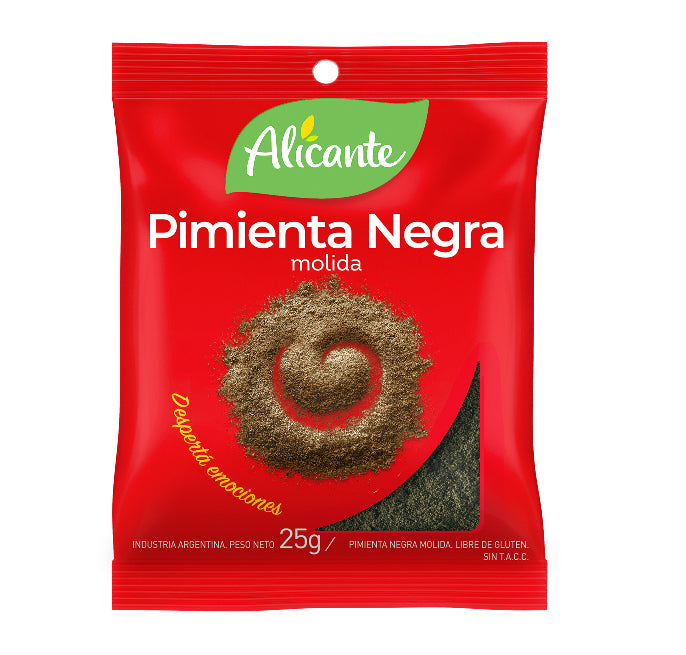 ALICANTE Pimienta Negra Molida (ground black pepper) 25g