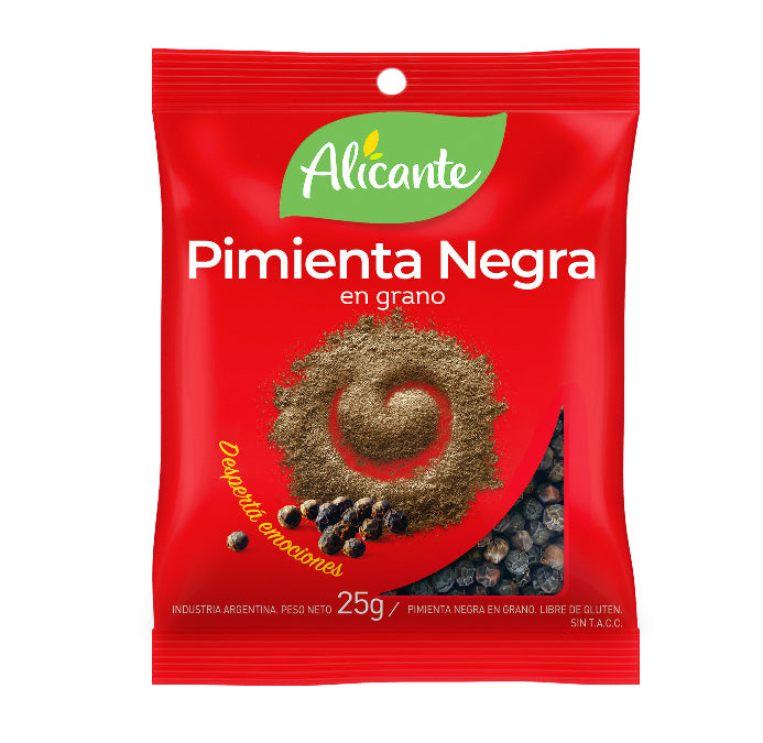ALICANTE Pimienta Negra en Grano (black peppercorns) 25g