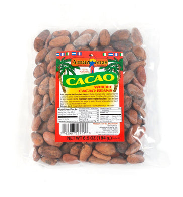 Amazonas Raw Whole Cacao Beans (6.5oz) - Amazonas Foods Online