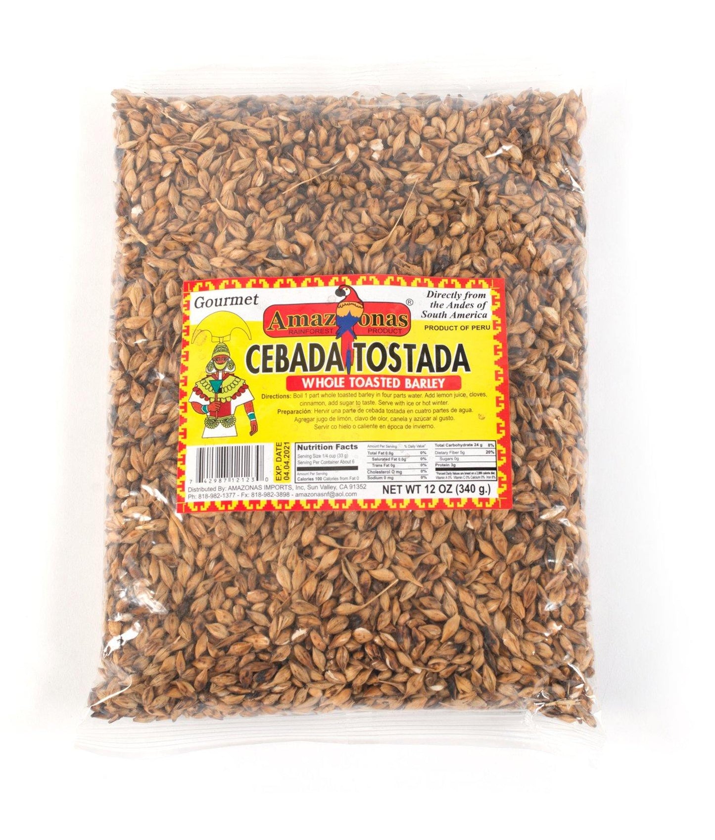 Amazonas Whole Toasted Barley - Amazonas Foods Online