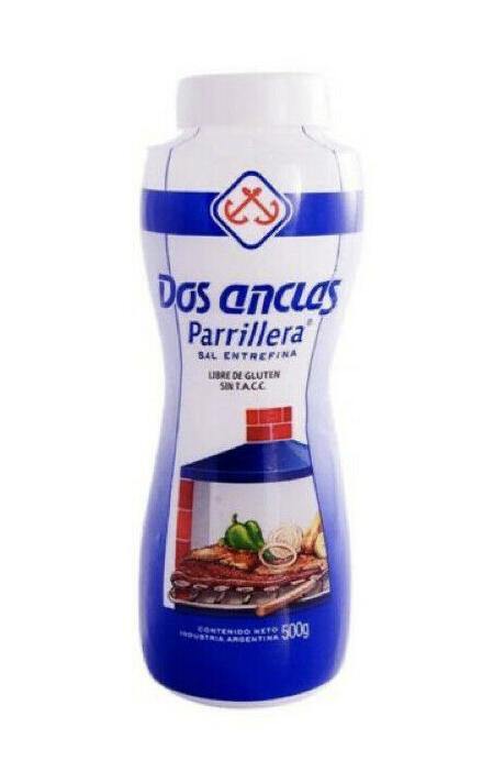 Dos Anclas BBQ Salt / Parrillera Sal entrefina (500g) - Amazonas Foods Online